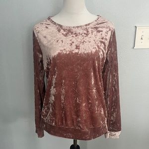 Baby Pink Velvet Blouse